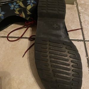 Dr. Marten’s floral print lower case boots